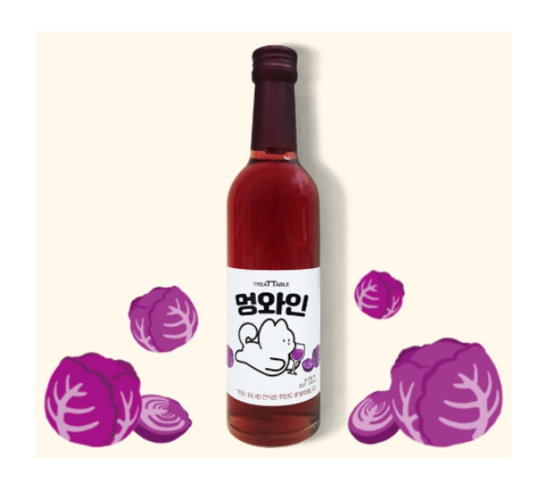 멍와인 340ml 강아지 음료 파티용품
