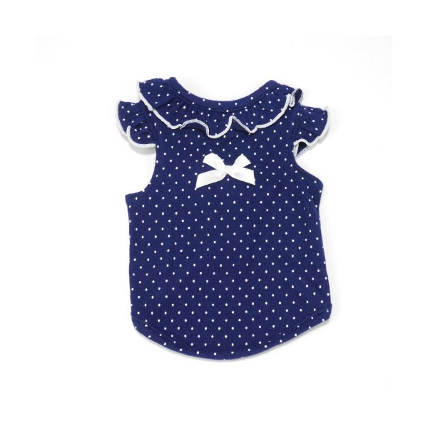 도트레이스민소매 XS~XL 네이비